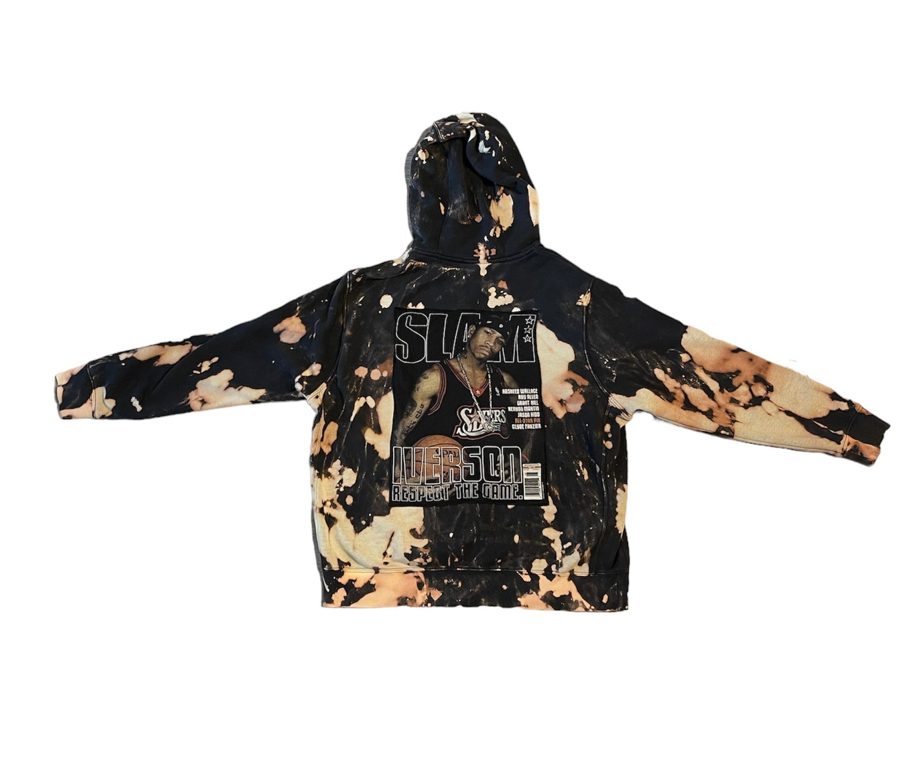 Reworked Nike x Slam Allen Iverson hoodie - L