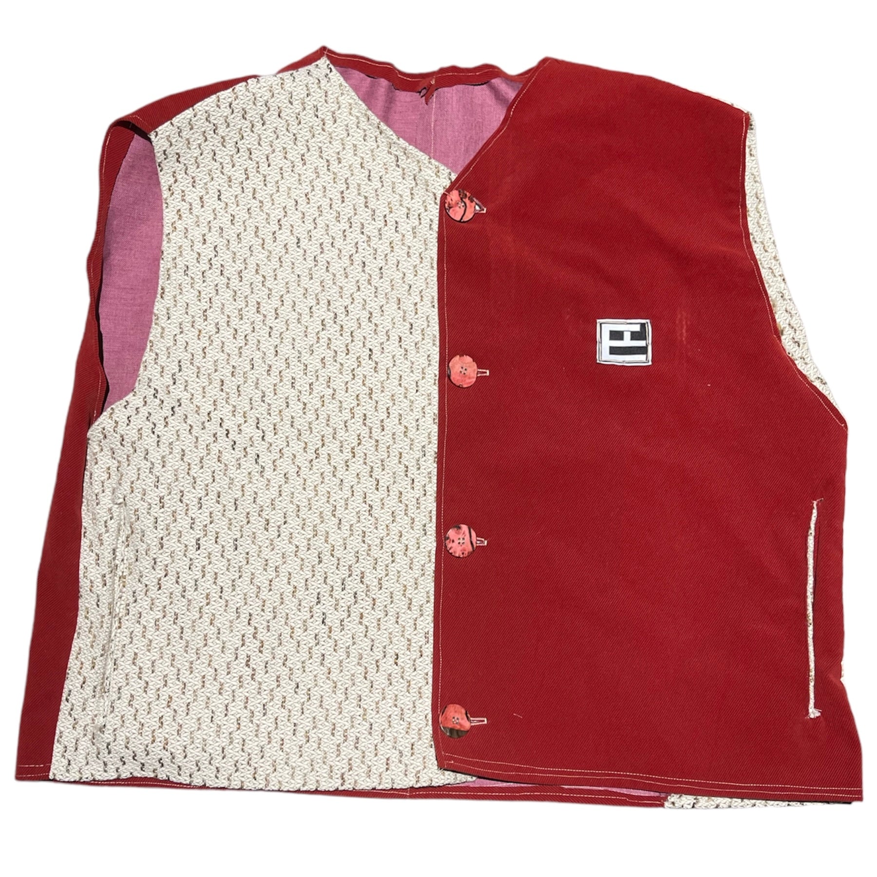 Red Velvet Vest - XL