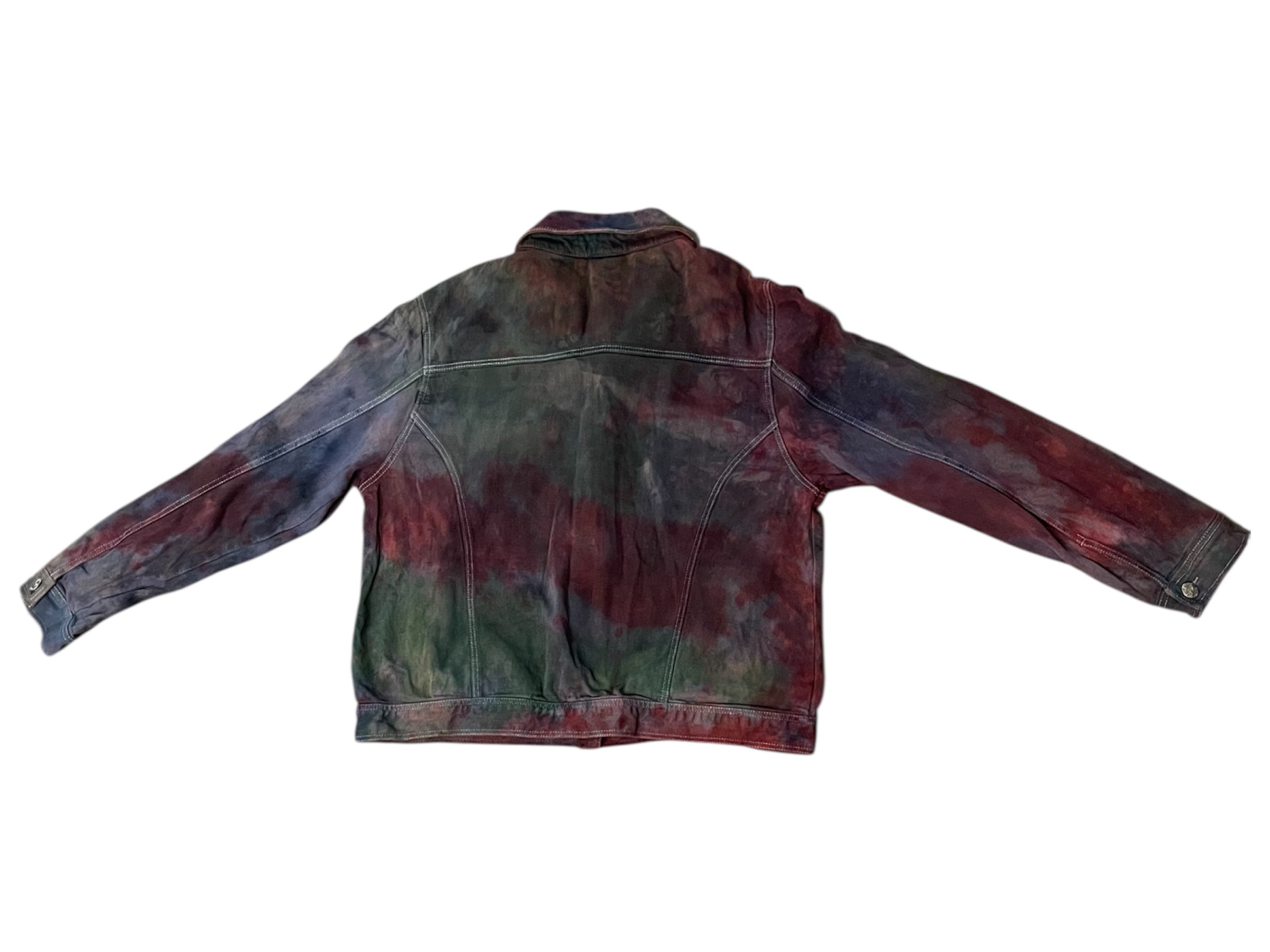 "Ground Bloom" Tie-Dye Denim