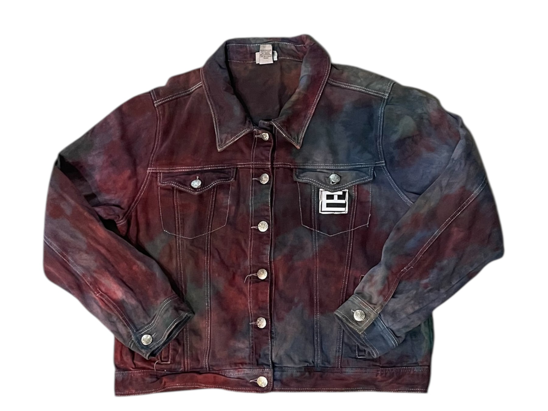 "Ground Bloom" Tie-Dye Denim
