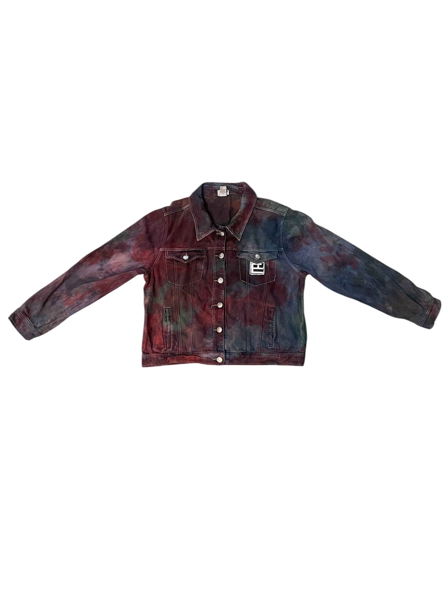 "Ground Bloom" Tie-Dye Denim