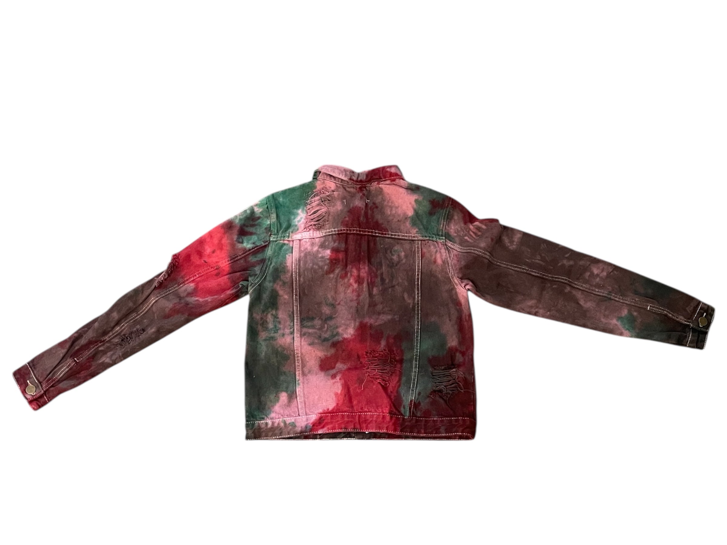 "Free the People" Tie-Dye Jean Jacket