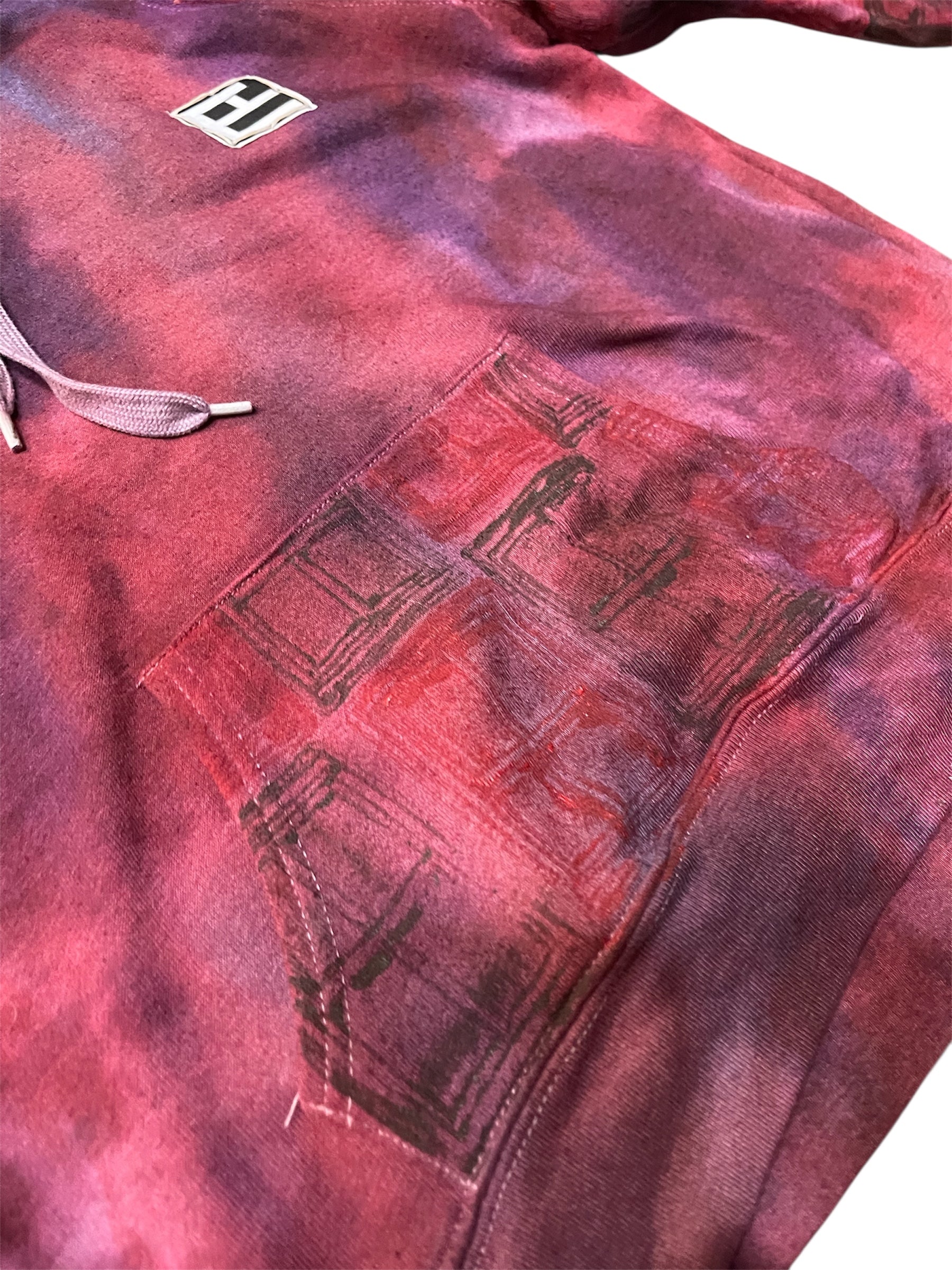 "Daydream Window" Tie-Dye Kids Hoodie
