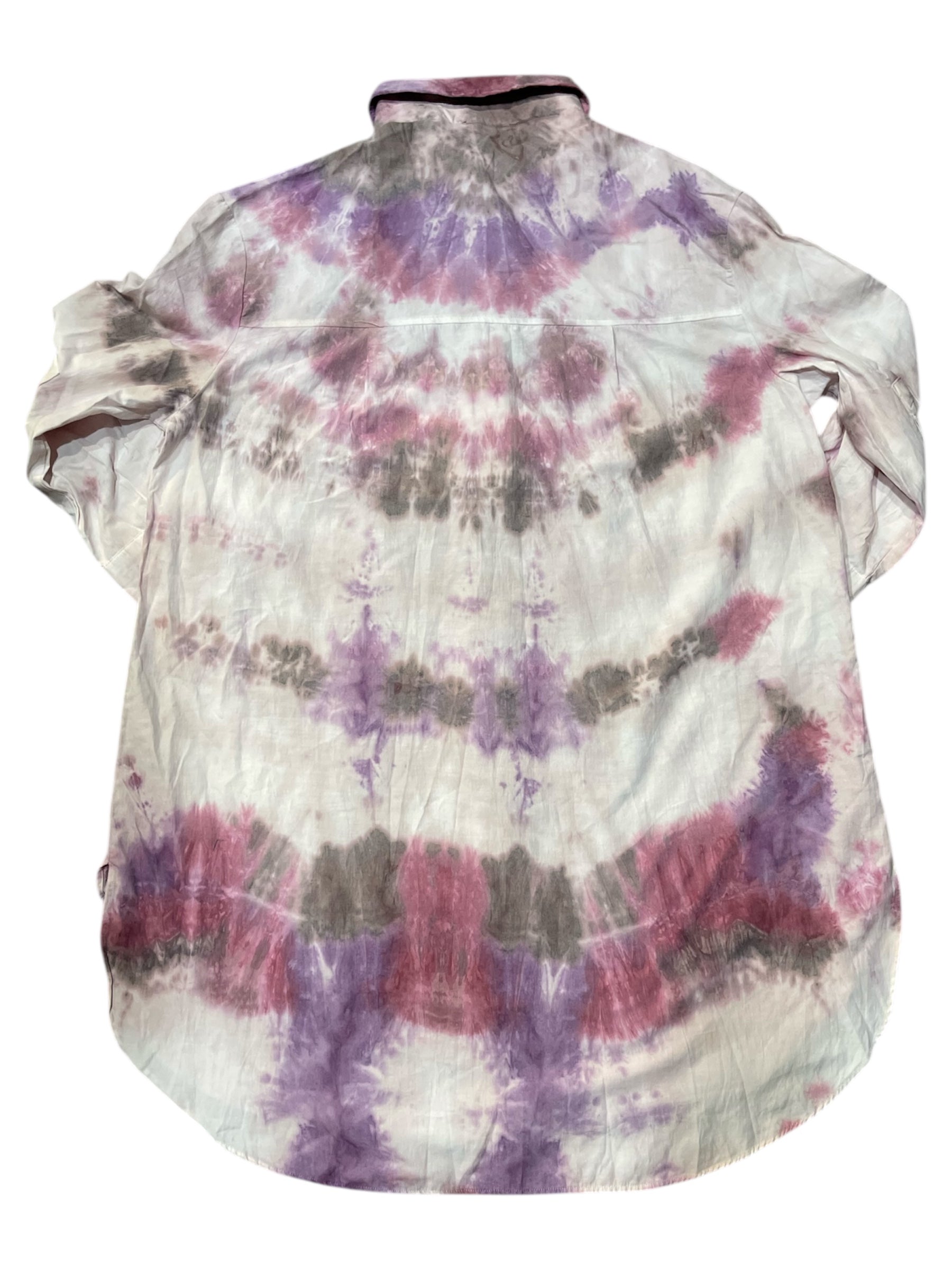 "Purple Haze" Tie-Dye Button-Up