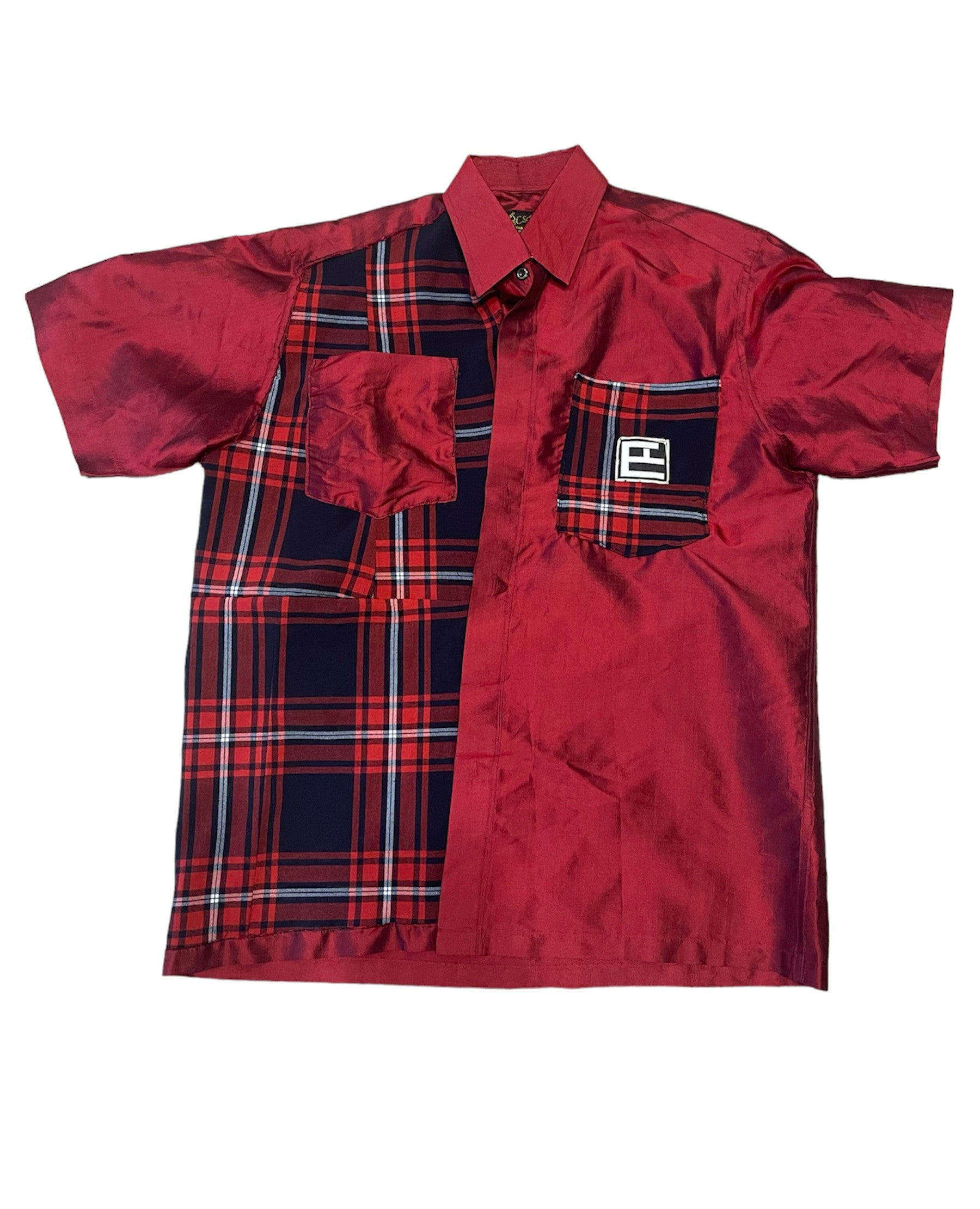 Smooth as Silk Short Sleeve Button Up - S/M