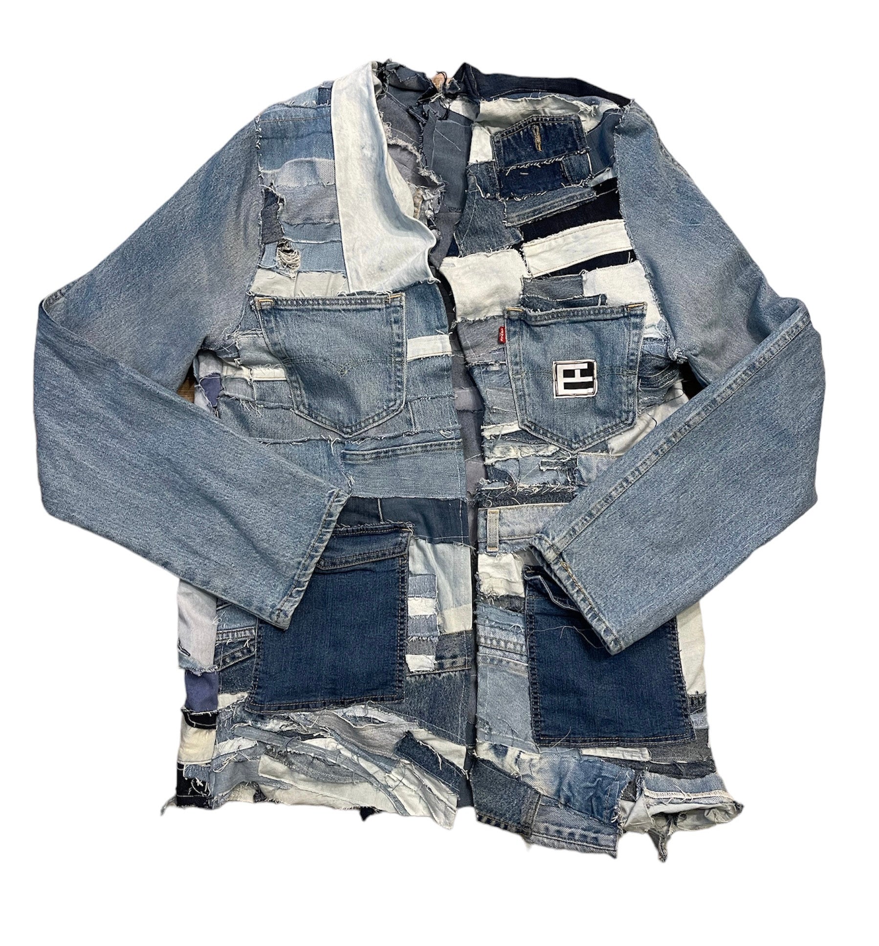 Denim River Kimono Jacket - L