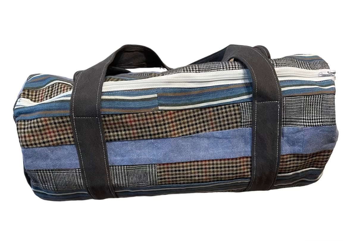 Multi-Plaid Duffel Busy Bag