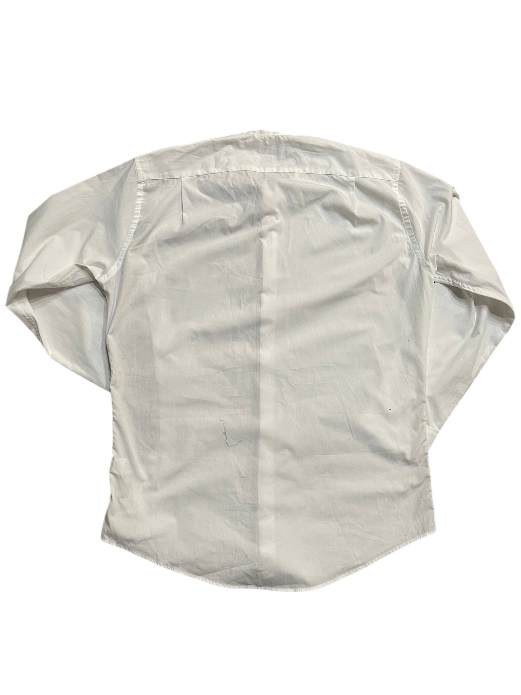 Collarless Button-Up with Reworked Panel