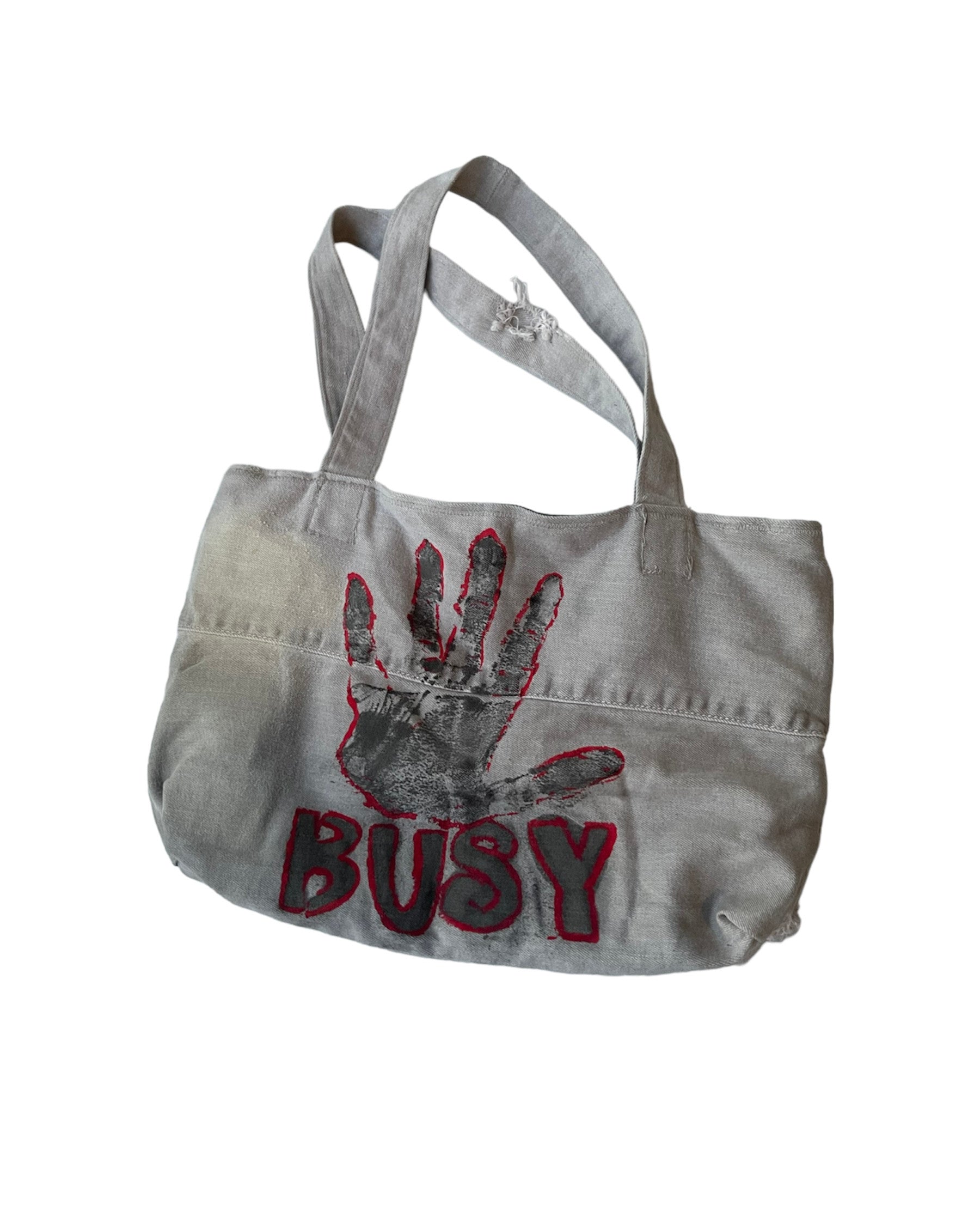 Gray Spray Painted Busy Bag